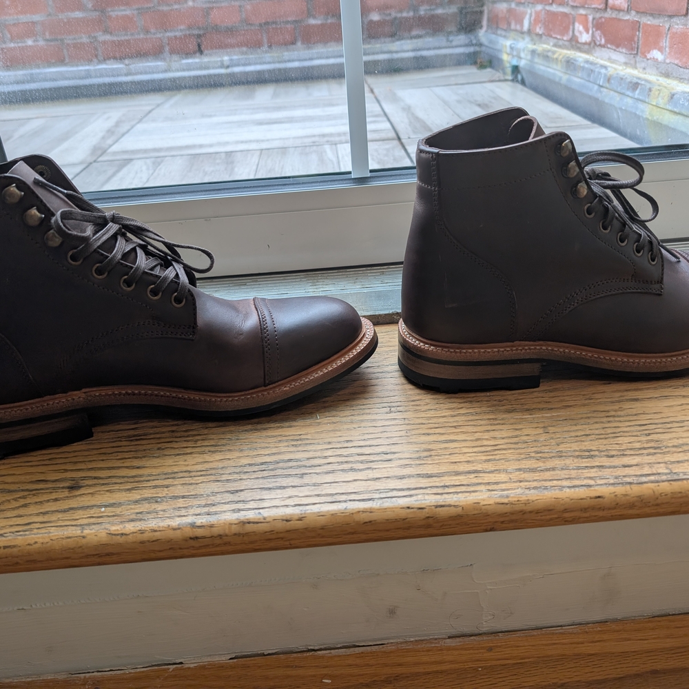 Men's Brown Leather Boots - Picture 5 of 5